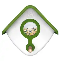 Pets Place Lona Voerhuis H1 - Voederhuis - 18x17x14 cm Groen Wit aanbieding