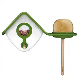 Pets Place Lona Voerstation H2 - Voederhuis - 32x17x14 cm Groen Wit aanbieding