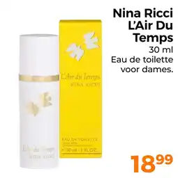 Trekpleister Nina Ricci L'Air Du Temps aanbieding