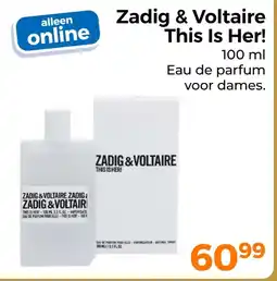 Trekpleister Zadig & Voltaire This Is Her! aanbieding