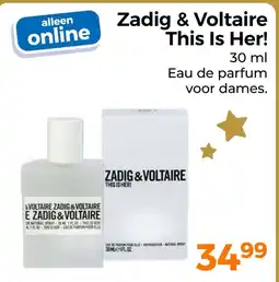 Trekpleister Zadig & Voltaire This Is Her! aanbieding