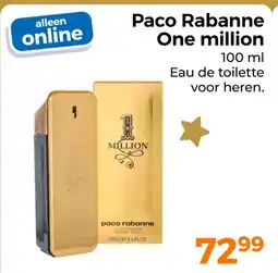 Trekpleister Paco Rabanne One million aanbieding