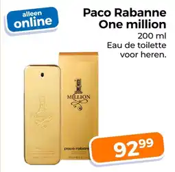 Trekpleister Paco Rabanne One million aanbieding