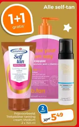 Trekpleister Alle self tan ow you wn way aanbieding