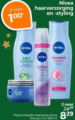 Trekpleister Nivea haarverzorging en styling aanbieding