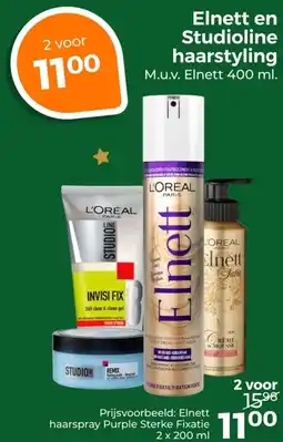 Trekpleister Elnett en Studioline haarstyling aanbieding
