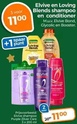 Trekpleister Elvive en Loving Blends shampoo en conditioner aanbieding