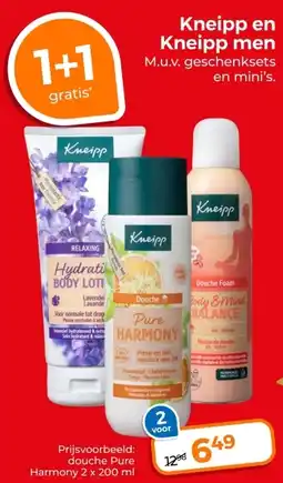 Trekpleister Kneipp en Kneipp men aanbieding
