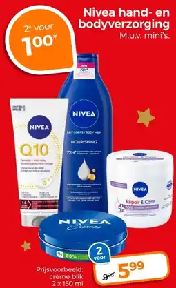 Trekpleister Nivea hand en bodyverzorging aanbieding