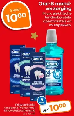 Trekpleister Oral-B mond verzorging aanbieding