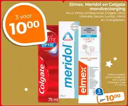 Trekpleister Elmex, Meridol en Colgate mondverzorging aanbieding