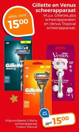 Trekpleister Gillette en Venus scheerapparaat aanbieding