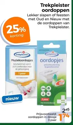 Trekpleister Trekpleister oordoppen aanbieding