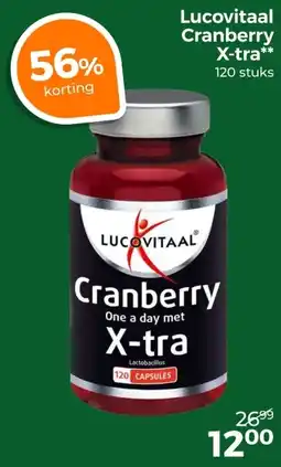 Trekpleister Lucovitaal Cranberry X-tra aanbieding