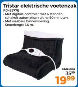 Trekpleister Tristar elektrische voetenzak aanbieding