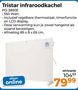 Trekpleister Tristar infraroodkachel aanbieding