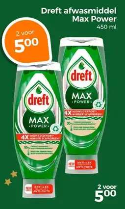 Trekpleister Dreft afwasmiddel Max Power aanbieding