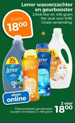 Trekpleister Lenor wasverzachter en geurbooster aanbieding