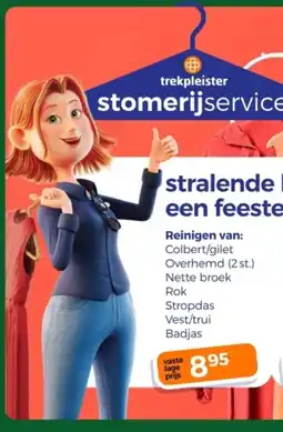 Trekpleister Colbert gilet Overhemd 2 st. Nette broek aanbieding