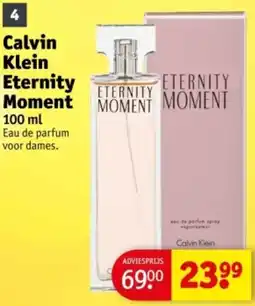 Kruidvat Calvin Klein Eternity Moment aanbieding