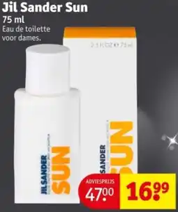 Kruidvat Jil Sander Sun aanbieding