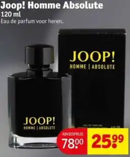 Kruidvat Joop! Homme Absolute aanbieding