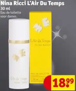 Kruidvat Nina Ricci L'Air Du Temps aanbieding