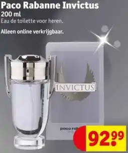 Kruidvat Paco Rabanne Invictus aanbieding