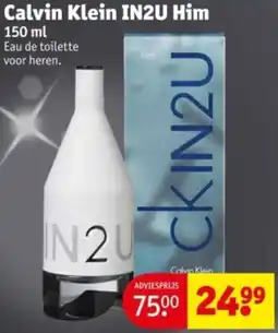 Kruidvat Calvin Klein IN2U Him aanbieding