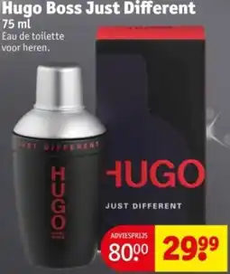Kruidvat Hugo Boss Just Different aanbieding
