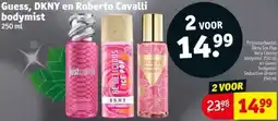 Kruidvat Guess, DKNY en Roberto Cavalli bodymist aanbieding