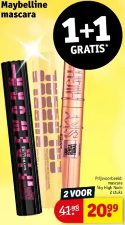 Kruidvat Maybelline mascara aanbieding