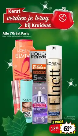 Kruidvat Alle L'Oréal Paris aanbieding