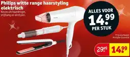 Kruidvat Philips witte range haarstyling elektrisch aanbieding