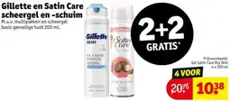 Kruidvat Gillette en Satin Care scheergel en schuim aanbieding
