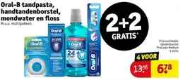Kruidvat Oral-B tandpasta, handtandenborstel, mondwater en floss aanbieding