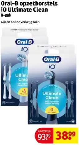 Kruidvat Oral-B opzetborstels i0 Ultimate Clean aanbieding