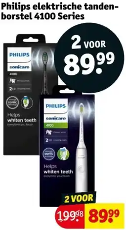 Kruidvat Philips elektrische tandenborstel 4100 Series aanbieding
