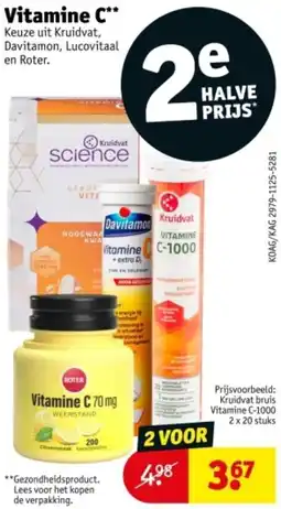 Kruidvat Vitamine C aanbieding