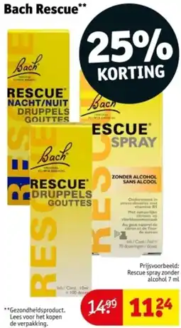 Kruidvat Bach Rescue aanbieding