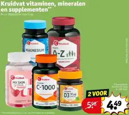 Kruidvat Kruidvat vitaminen, mineralen en supplementen aanbieding