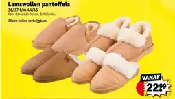Kruidvat Lamswollen pantoffels aanbieding