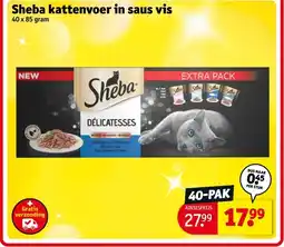 Kruidvat Sheba kattenvoer in saus vis aanbieding