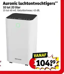 Kruidvat Auronic luchtontvochtigers aanbieding