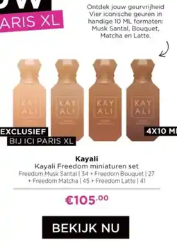ICI Paris XL Kayali Freedom miniaturen set aanbieding