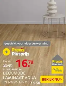 Praxis Decomode laminaat aqua aanbieding