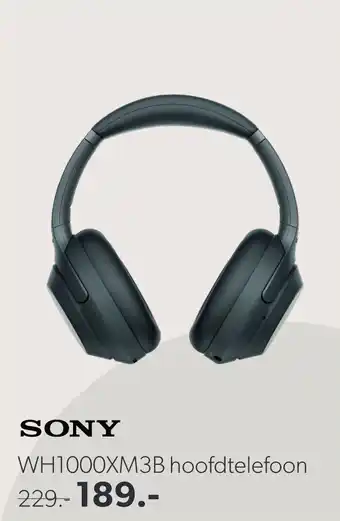 Wehkamp SONY WH1000XM3B hoofdtelefoon aanbieding