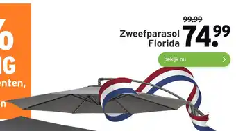 GAMMA Zweefparasol Florida aanbieding