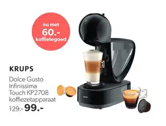 Wehkamp KRUPS Dolce Gusto Infinissima Touch KP2708 koffiezetapparaat aanbieding