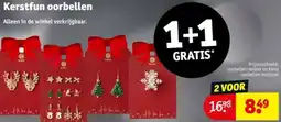 Kruidvat Kerstfun oorbellen aanbieding